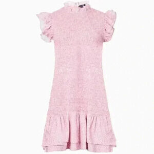 NWT French Connection Elao Verona Crepe Smocked Dress Size Medium